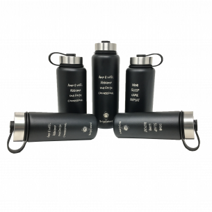 Bouteille thermique CheckPoint en acier inoxydable a double paroi, sans BPA, thermique Brigata Nerd - 12