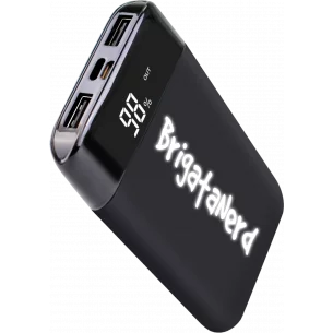 Powerbank GameOver 10.000 mah ricarica rapida con doppia USB normale e Type C Brigata Nerd - 1