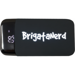 Powerbank GameOver de 10.000 mah de carga rapida con doble USB normal y de Tipo C Brigata Nerd - 1 2