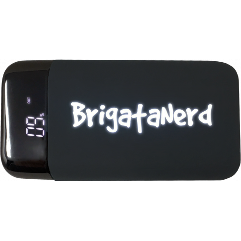 Powerbank GameOver de 10.000 mah de carga rapida con doble USB normal y de Tipo C Brigata Nerd - 2