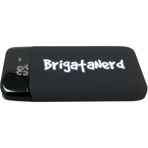 Powerbank GameOver 10.000 mah ricarica rapida con doppia USB normale e Type C Brigata Nerd - 3