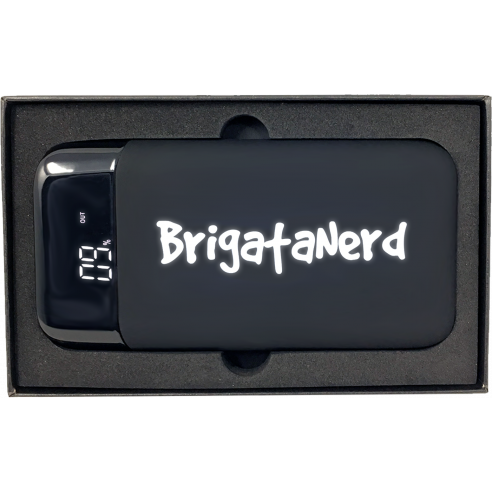 Powerbank GameOver de 10.000 mah de carga rapida con doble USB normal y de Tipo C Brigata Nerd - 7