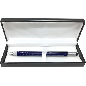 Lápiz Multifuzione Cheater 6-en-1 regla cm y pulgadas, el nivel de burbuja, un bolígrafo, un lápiz táctil, y un destornillador B