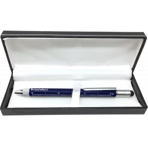 Stift Multifuzione Cheater 6-in-1 mit lineal in zentimeter und zoll, wasserwaage, kugelschreiber, stylus touch und Brigata Nerd 