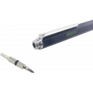 Stift Multifuzione Cheater 6-in-1 mit lineal in zentimeter und zoll, wasserwaage, kugelschreiber, stylus touch und Brigata Nerd 