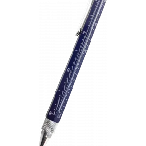 Stift Multifuzione Cheater 6-in-1 mit lineal in zentimeter und zoll, wasserwaage, kugelschreiber, stylus touch und Brigata Nerd 