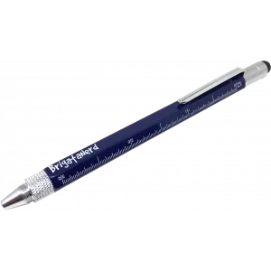 Stift Multifuzione Cheater 6-in-1 mit lineal in zentimeter und zoll, wasserwaage, kugelschreiber, stylus touch und Brigata Nerd 