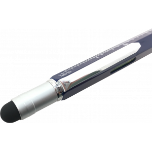 Penna Multifuzione Cheater 6 in 1 con righello centimetri e pollici, livella, penna a sfera, pennino touch e cacciavite Brigata 