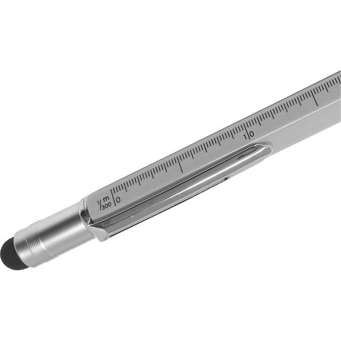 Multipalabra 6 en 1 herramienta multifunción bolígrafo con bolígrafo,  regla, destornillador, una cabeza plana, bolígrafo de pantalla táctil,  medidor
