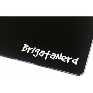 Mat Game Mouse Pad 24.6 x 20.2 satin Aluminum with non-slip rubber base Brigata Nerd - 2 Mat Game Mouse Pad 24.6 x 20.2 satin Aluminum with non-slip rubber base Brigata Nerd - 2