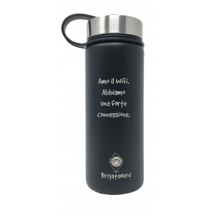 Botella termica CheckPoint en acero inoxidable de doble pared, sin BPA, termica Brigata Nerd - 12 2