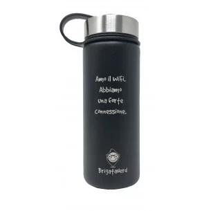 Botella termica CheckPoint en acero inoxidable de doble pared, sin BPA, termica Brigata Nerd - 12 2