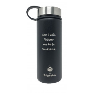 Bouteille thermique CheckPoint en acier inoxydable a double paroi, sans BPA, thermique Brigata Nerd - 4