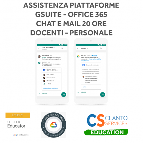 Assistenza Piattaforme G Suite for Education e Office 365 for Education - 20 ore Google - 1