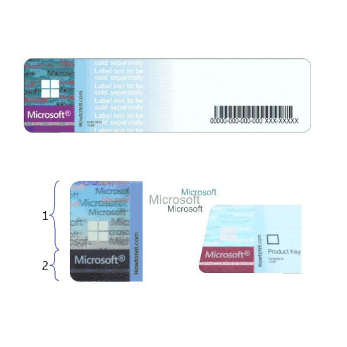 Windows 10 Pro Retail HAV-00060 USB FPP P2 32-64 bits Anglais International May 2020 Update (2004) Microsoft Corporation - 3
