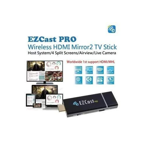 Dongle d'affichage WiFi EZCast PRO II HDMI 5Ghz H.265 4K avec prise en charge de Miracast, AirPlay et Splitscreen EzCast - 4